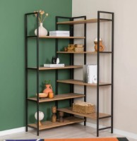 Etajeră Trendy Edra Rafix Pine Atlantic/Black 177x94x94cm GTR006079