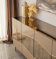 Тумба Trendy Nisa Bronze/Gold 180x80x40cm GTR001217 фото №3 — интернет-магазин Desire.md