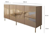 Тумба Trendy Nisa Bronze/Gold 180x80x40cm GTR001217 фото №4 — интернет-магазин Desire.md