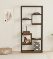 Etajeră Trendy Emina Black/Walnut 182x85x29cm GTR006056 imaginea #2 — magazin online Desire.md