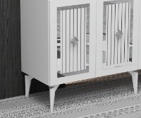 Dulăpior Trendy Nora White/Silver 150x79x40cm GTR006287 imaginea #2 — magazin online Desire.md