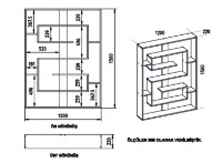 Стеллаж Trendy Esteban Oak/Black 120x156x22cm GTR006026 фото №4 — интернет-магазин Desire.md
