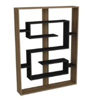 Etajeră Trendy Esteban Walnut/Black 120x156x22cm GTR006027 imaginea #3 — magazin online Desire.md