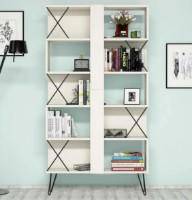 Etajeră Trendy Extra Cream/Black 167.3x90x22cm GTR000453