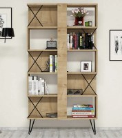 Etajeră Trendy Extra Oak/Black 167.3x90x22cm GTR000454