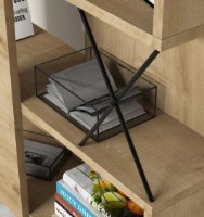 Etajeră Trendy Extra Oak/Black 167.3x90x22cm GTR000454 imaginea #3 — magazin online Desire.md