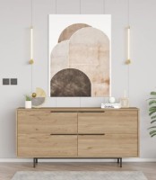 Dulăpior Trendy ON3-S Walnut 160x74.3x44.5cm GTR001206 imaginea #1 — magazin online Desire.md