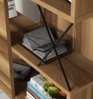 Etajeră Trendy Extra Walnut/Black 167.3x90x22cm GTR000455 imaginea #3 — magazin online Desire.md