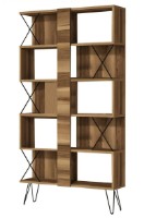 Etajeră Trendy Extra Walnut/Black 167.3x90x22cm GTR000455 imaginea #5 — magazin online Desire.md