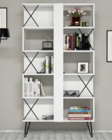 Etajeră Trendy Extra White/Black 167.3x90x22cm GTR000456