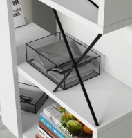 Etajeră Trendy Extra White/Black 167.3x90x22cm GTR000456 imaginea #3 — magazin online Desire.md