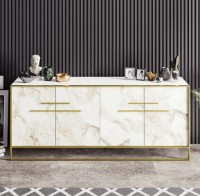 Dulăpior Trendy Polka Gold/White 180x75x47cm GTR006313