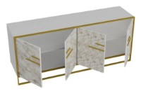 Dulăpior Trendy Polka Gold/White 180x75x47cm GTR006313 imaginea #3 — magazin online Desire.md