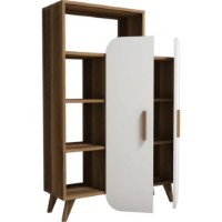 Etajeră Trendy Forma Walnut/White 132x90x32cm GTR000450 imaginea #6 — magazin online Desire.md