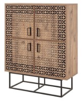 Dulăpior Trendy Quantum Solo Fade Pine Atlantic/Black 115x93x36cm GTR006664