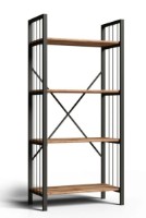 Etajeră Trendy GGMBTLKTP001 Oak/Grey 60x150x30cm GTR006477 imaginea #2 — magazin online Desire.md