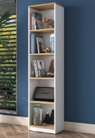 Etajeră Trendy HC111 2639 White/Oak 161.8x40x25cm GTR000532