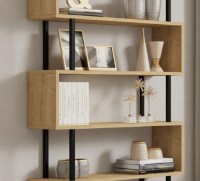 Etajeră Trendy Hector Sapphire Oak/Black 162.6x90x22cm GTR006017 imaginea #3 — magazin online Desire.md