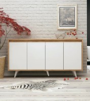 Dulăpior Trendy Shans Oak/White 140x86x40cm GTR006275