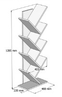 Etajeră Trendy Hitit Walnut 128.5x46x22cm GTR000390 imaginea #4 — magazin online Desire.md