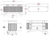 Dulăpior Trendy Stor Oak/White 150x75x43cm GTR006223 imaginea #5 — magazin online Desire.md