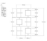 Стеллаж Trendy Icardi Pine Atlantic/Anthracit 171.9x90x24.6cm GTR006041 фото №5 — интернет-магазин Desire.md