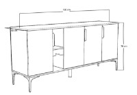 Dulăpior Trendy Tarz Oak/White 150x79x40cm GTR006296 imaginea #5 — magazin online Desire.md