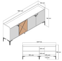 Dulăpior Trendy Venedik White 180x78x35cm GTR001187 imaginea #4 — magazin online Desire.md