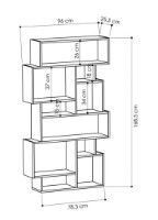 Etajeră Trendy Karmato Oak Sonoma 168.5x96x25.5cm GTR000418 imaginea #3 — magazin online Desire.md
