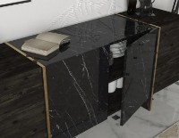 Dulăpior Trendy Veyron Black/Gold 180x75x46cm GTR006614 imaginea #3 — magazin online Desire.md