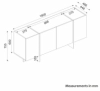 Dulăpior Trendy Veyron Black/Gold 180x75x46cm GTR006614 imaginea #5 — magazin online Desire.md