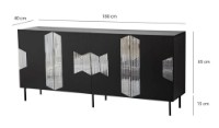 Dulăpior Trendy Viena Black/Smoke 180x80x40cm GTR001222 imaginea #4 — magazin online Desire.md