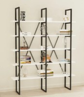 Etajeră Trendy Kinali White/Black 160x126x26cm GTR000525