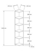 Etajeră Trendy Levanzo Walnut 160x25x25cm GTR006037 imaginea #4 — magazin online Desire.md