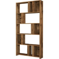 Стеллаж Trendy Lima Walnut 180x90x20cm GTR000428 фото №4 — интернет-магазин Desire.md