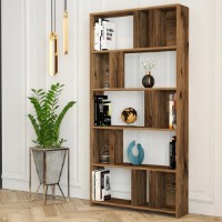 Стеллаж Trendy Lima Walnut 180x90x20cm GTR000428