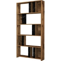 Etajeră Trendy Lima Walnut/Black Marble 180x90x20cm GTR000430 imaginea #3 — magazin online Desire.md