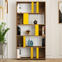 Etajeră Trendy Lima Walnut/Yellow 180x90x20cm GTR000433 imaginea #5 — magazin online Desire.md