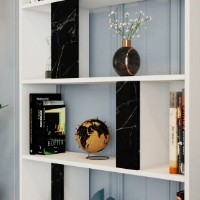 Etajeră Trendy Lima White/Black Marble 180x90x20cm GTR000436 imaginea #3 — magazin online Desire.md