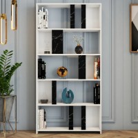 Etajeră Trendy Lima White/Black Marble 180x90x20cm GTR000436 imaginea #4 — magazin online Desire.md