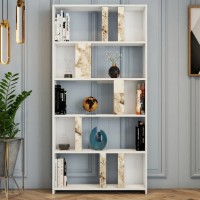 Etajeră Trendy Lima White/White Marble 180x90x20cm GTR000434 imaginea #2 — magazin online Desire.md