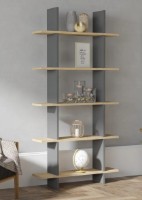 Etajeră Trendy Lina Anthracit/Sapphire Oak 160x80x46.4cm GTR000512