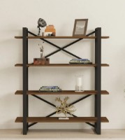 Etajeră Trendy Makro Black/Walnut 120x106x33cm GTR000522 imaginea #2 — magazin online Desire.md