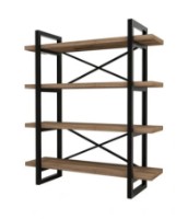 Etajeră Trendy Makro Black/Walnut 120x106x33cm GTR000522 imaginea #3 — magazin online Desire.md