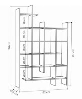 Etajeră Trendy Manco Anthracit 122x188x25cm GTR000397 imaginea #3 — magazin online Desire.md