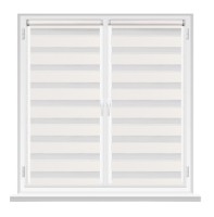 Rolete textile Msrolls Day Night Orizont V1 White 0.85x1.70m imaginea #1 — magazin online Desire.md