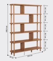 Etajeră Trendy Meta Pine Atlantic 168.5x120x28cm GTR006052 imaginea #3 — magazin online Desire.md