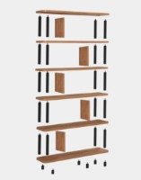 Etajeră Trendy Meta Pine Atlantic/Black 168.5x120x28cm GTR006053 imaginea #3 — magazin online Desire.md