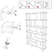 Etajeră Trendy Meta Pine Atlantic/Black 168.5x120x28cm GTR006053 imaginea #4 — magazin online Desire.md
