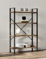 Etajeră Trendy Mina Black/Walnut 100x60x20cm GTR000514